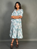 Ocean Whisper Sea Green Cotton Dress