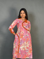 Rustic Chic Printed Cotton Corporate Kurti