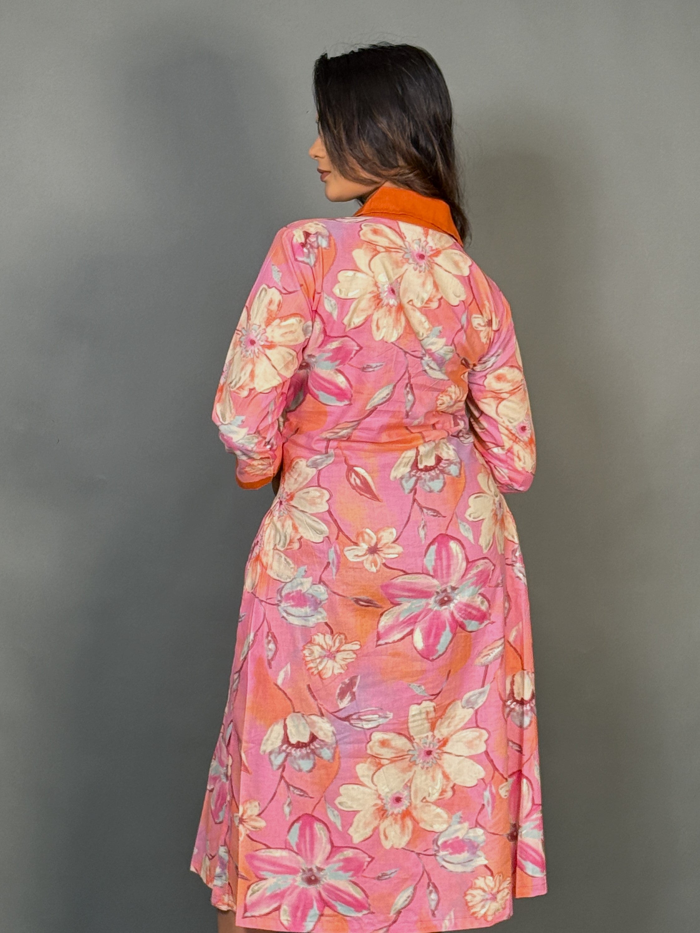 Rustic Chic Printed Cotton Corporate Kurti