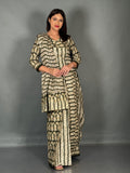 Olive Ethnic Plus Size Insta Saree Set