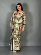 Olive Ethnic Plus Size Insta Saree Set