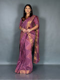 Trendy Strawberry Handloom Ready to Wear Saree