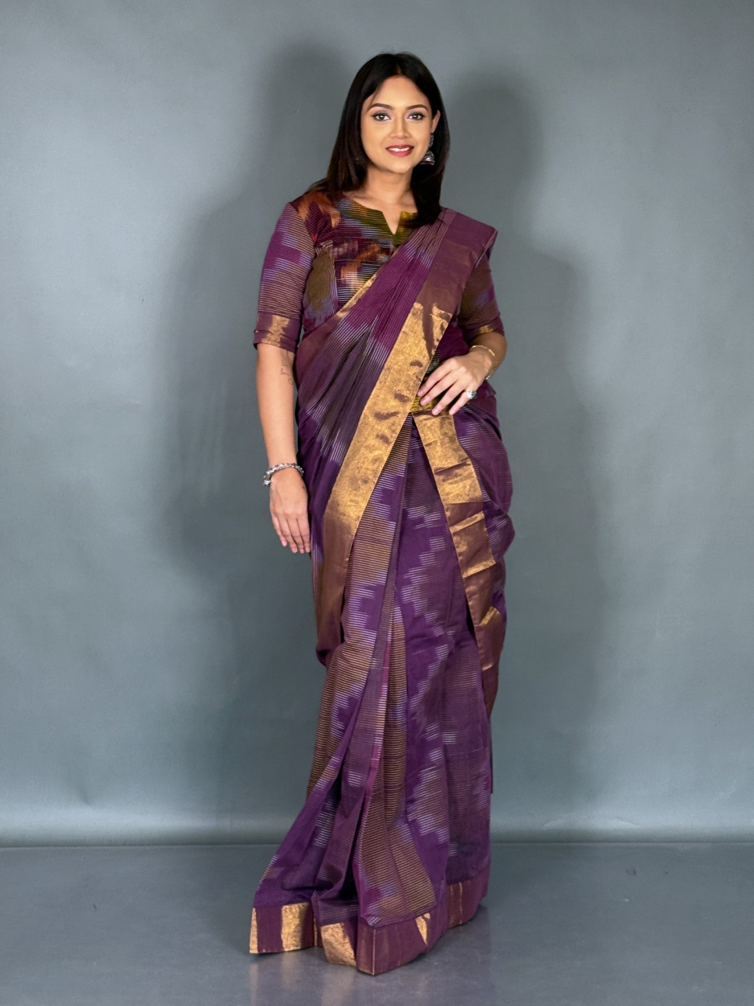 Soft Twilight CurveFit Ready to Wear Saree Set