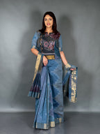Aqua Mist CurveFit Ready to wear Saree Set
