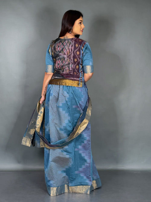 Aqua Mist CurveFit Ready to wear Saree Set