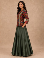 Kashmiri Kani Chanderi Fusion Set