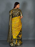 Zayra Lemon Patola Ready-to-Wear Saree Set
