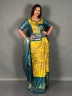 Emerald Breeze Plus Size Patola Insta Saree Set