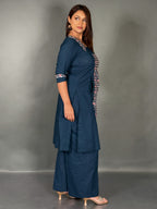Navy Royale Lambani  Cotton Co-ord Set