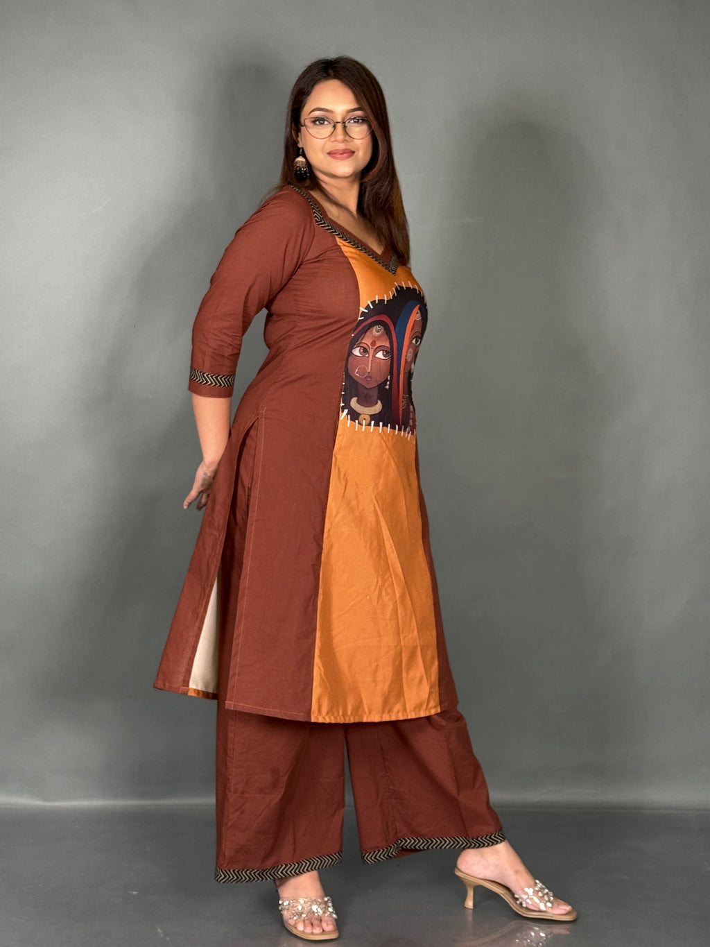 Mocha Muse Printed Cotton Co-Ord Set