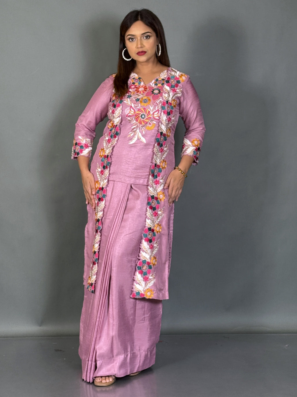 Lavender Luxe Embroidered Fusion Set