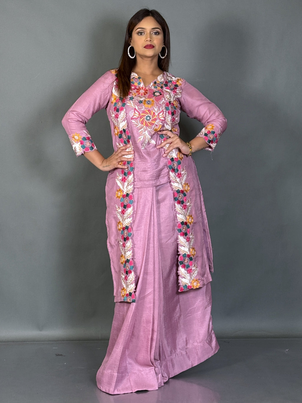 Lavender Luxe Embroidered Fusion Set