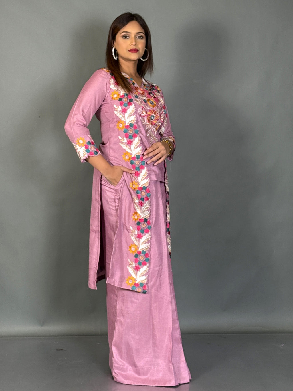 Lavender Luxe Embroidered Fusion Set
