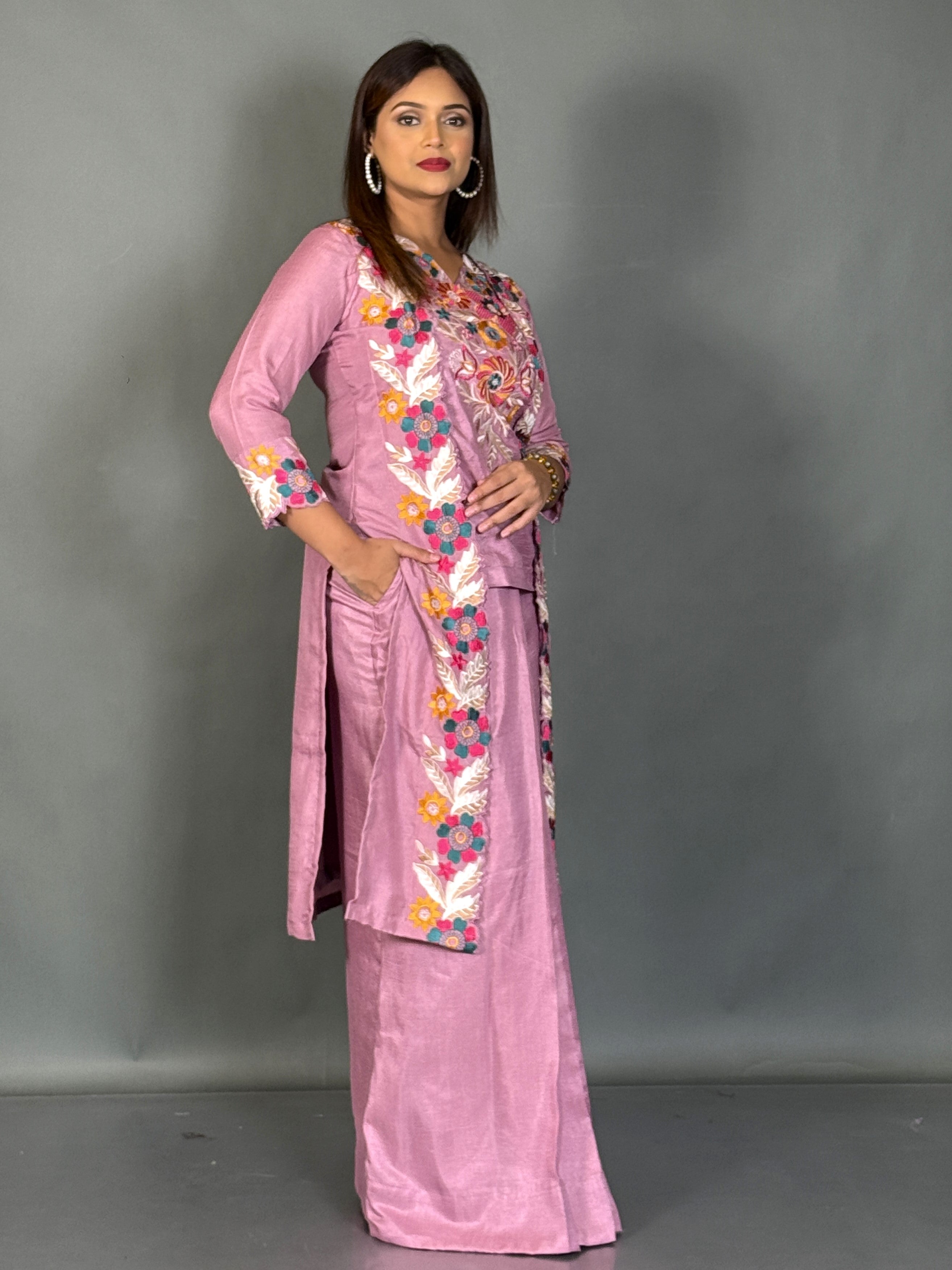 Lavender Luxe Embroidered Fusion Set