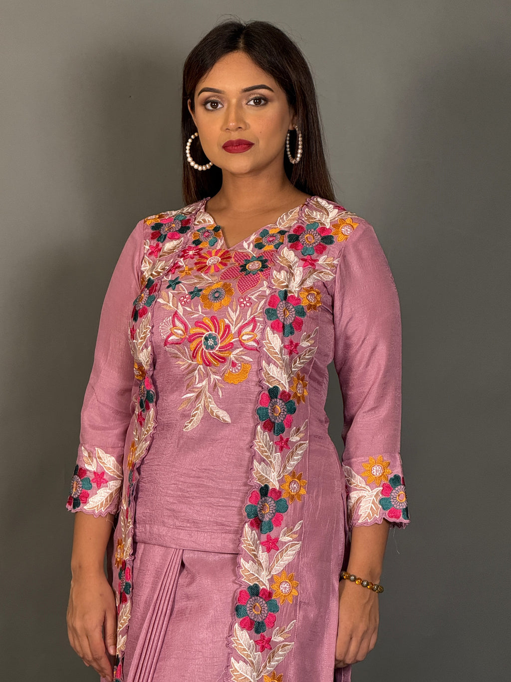 Lavender Luxe Embroidered Fusion Set