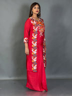 Ruby Blush Embroidered Fusion Set