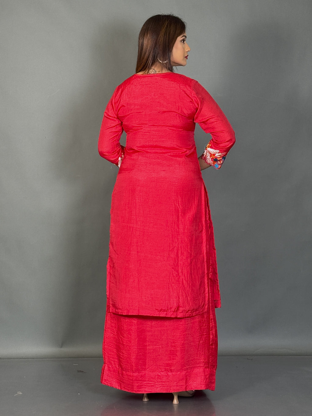 Ruby Blush Embroidered Fusion Set