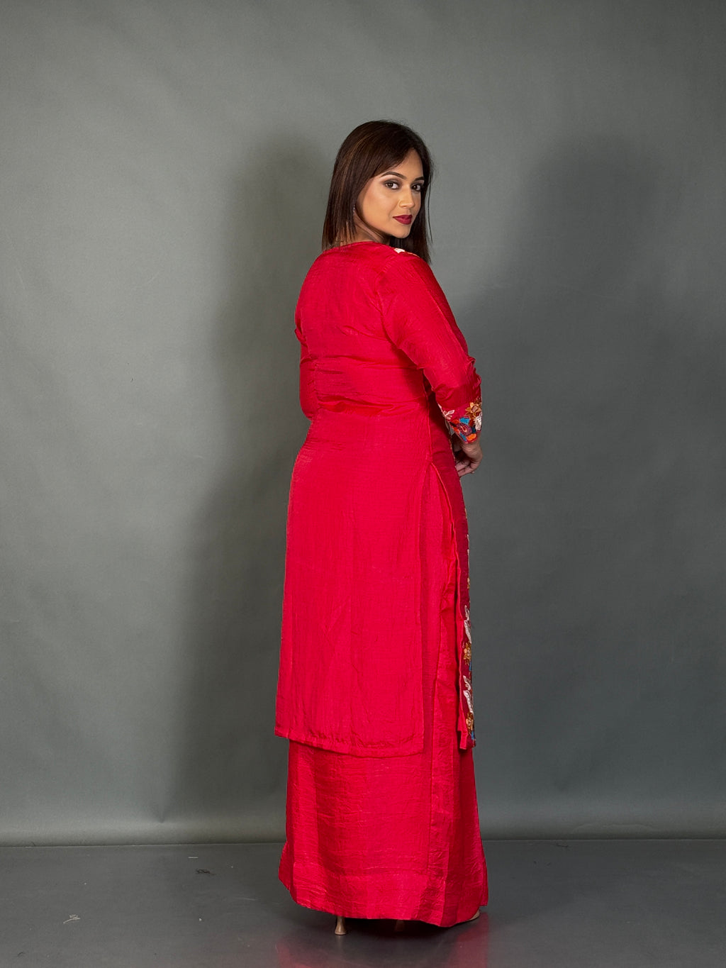 Ruby Blush Embroidered Fusion Set