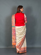 Crimson Heritage Lambani Semi Motka Tussar Insta Saree