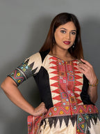 Midnight Heritage Lambani Semi Motka Tussar Insta Saree
