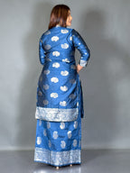 Mayura Grace Peacock Blue Fusion Set