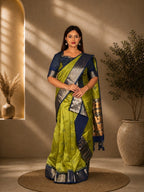 Ethereal Charm Bomkai Semi Silk Insta Saree