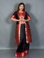 Designer Bomkai Weave Jacket Fusion Set