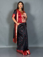 Designer Bomkai Weave Jacket Fusion Set