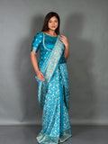 Neel Firoza – Designer Semi Silk Insta Saree Set