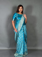Neel Firoza – Designer Semi Silk Insta Saree Set
