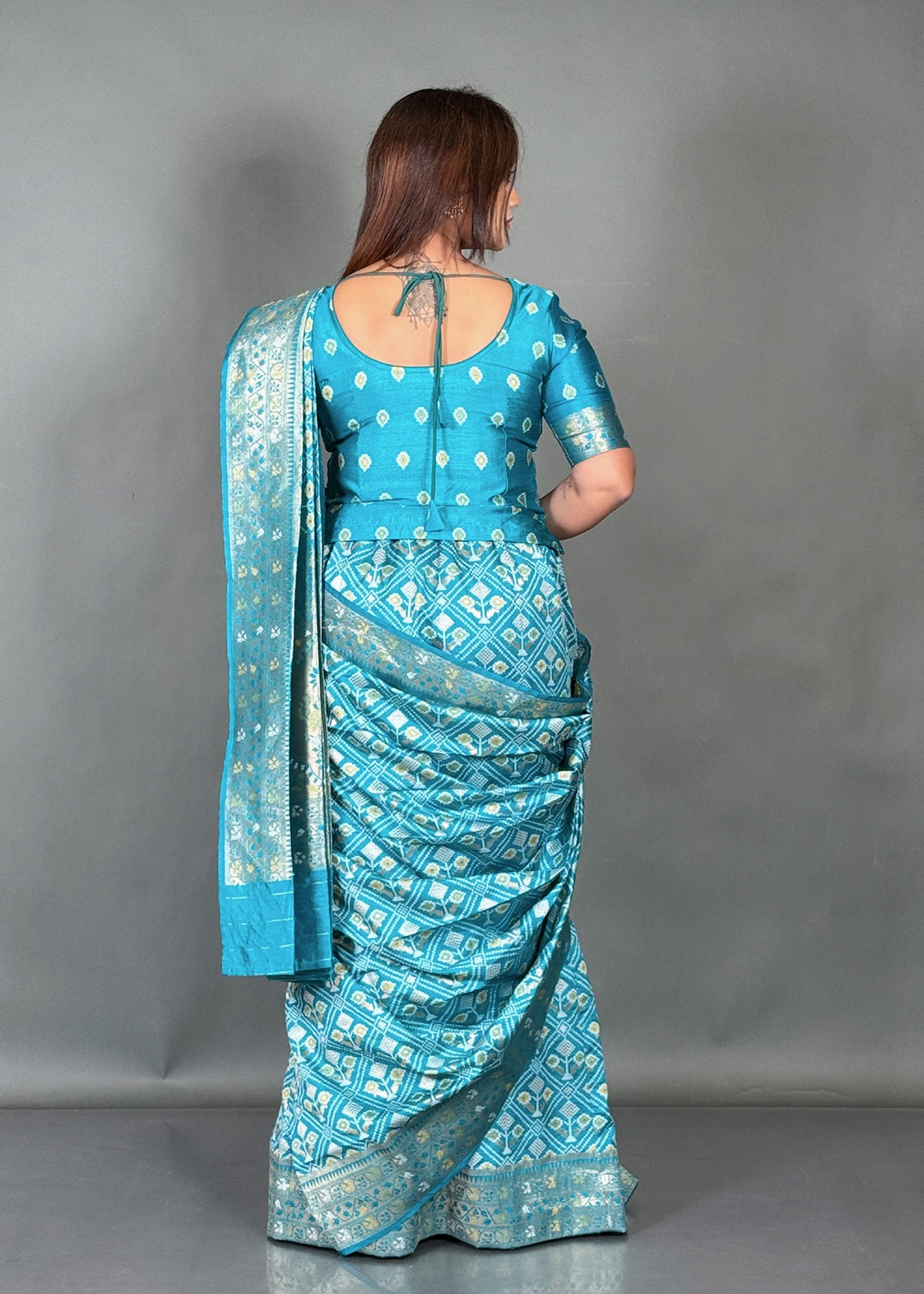 Neel Firoza – Designer Semi Silk Insta Saree Set