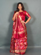 Ruby Aura Muga Chanderi Insta Saree Set