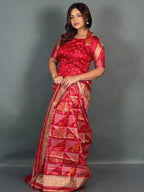Ruby Aura Muga Chanderi Insta Saree Set