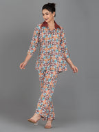 Fusions Dress Two Pieces cotton co-ord set Multicolour Geometrical print