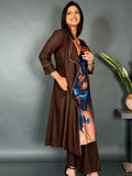 Choco Chic Plus Size Co-ord Set with Pocket