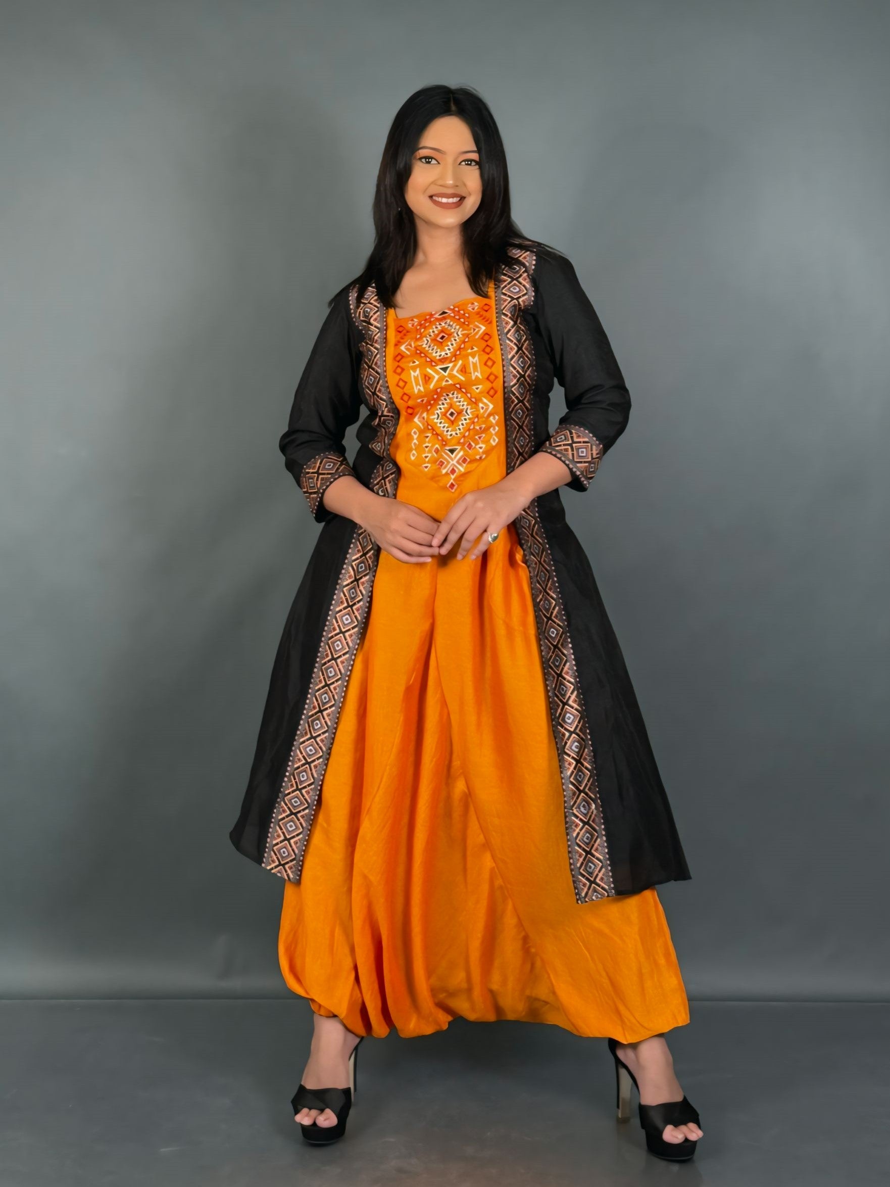 Fashion-Forward Plus Size Boho Fusion Dress