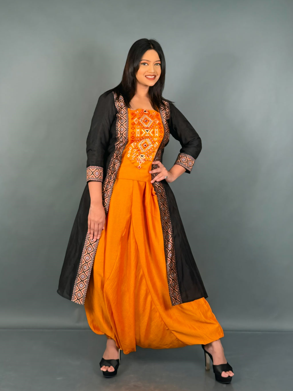 Fashion-Forward Plus Size Boho Fusion Dress