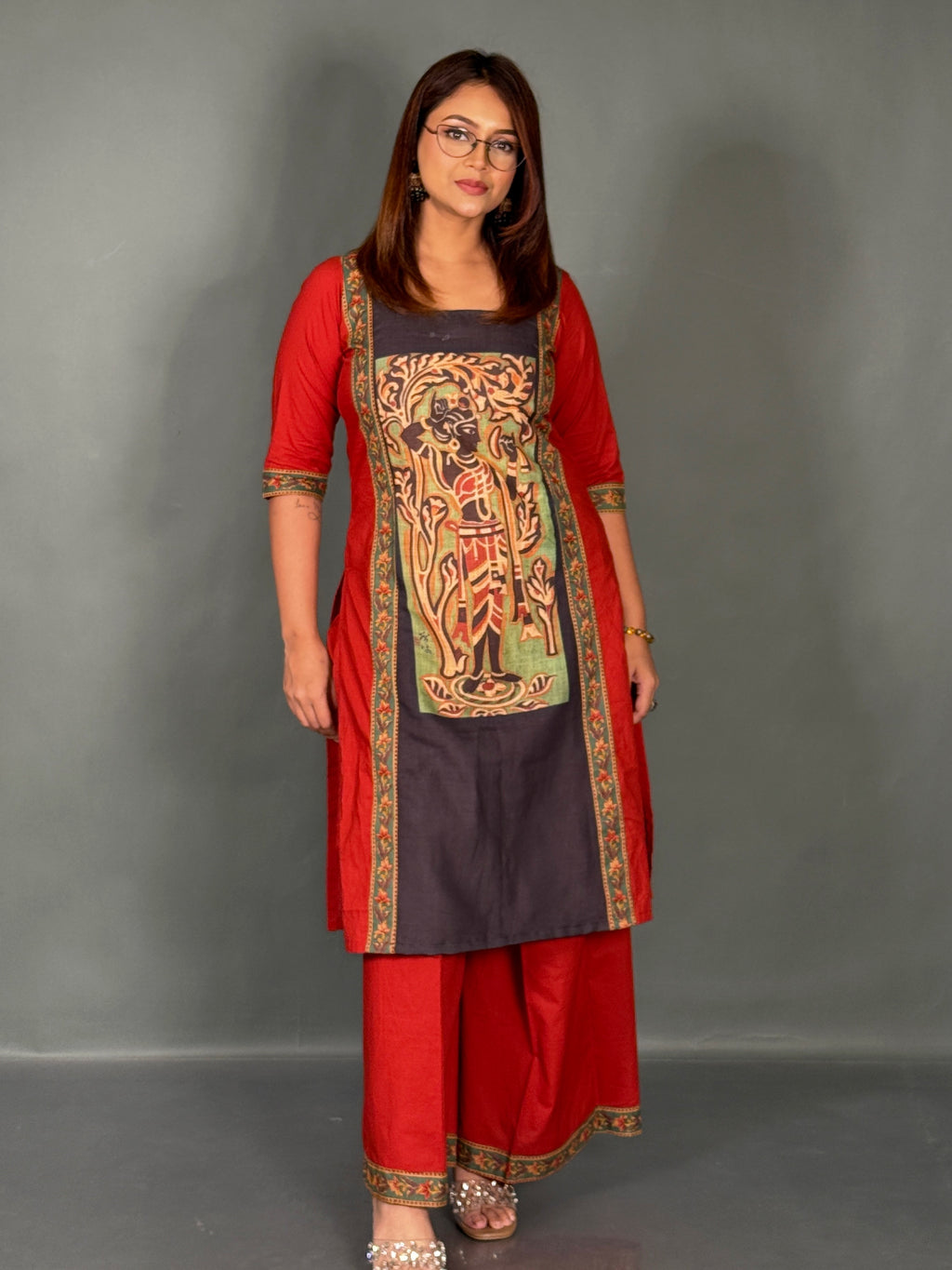 Rustic Maroon Linen Co-Ord Set
