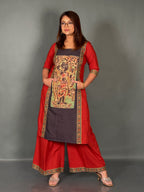Rustic Maroon Linen Co-Ord Set