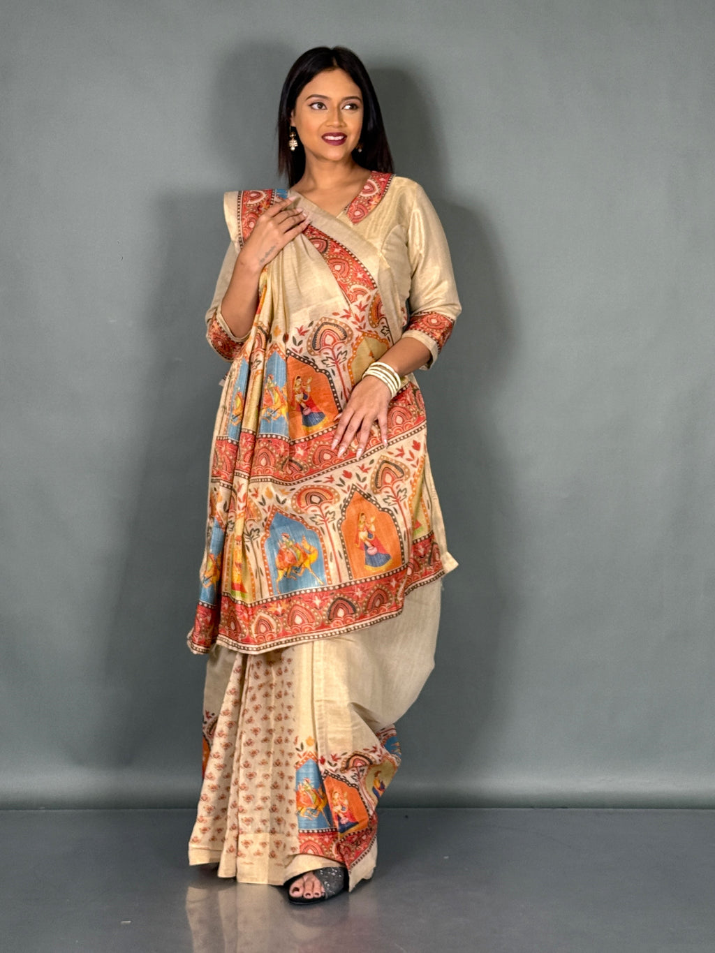 Luxury Tissue Tussar Insta Saree