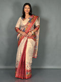 Celestial Gold Tissue Tussar Insta Saree
