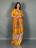 Curvy Fit Semi Silk Ready-to-Wear Saree Set