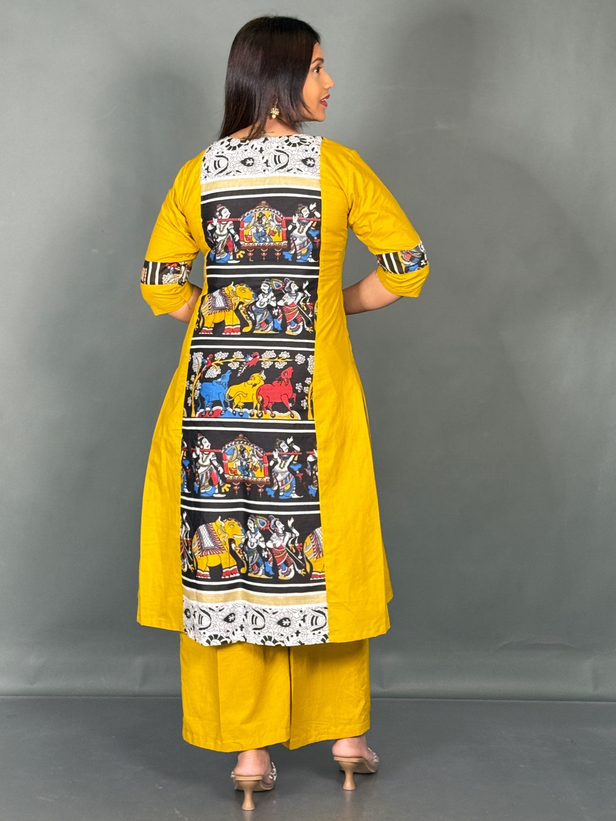 Sunlit Kalamkari Organic Cotton Co-Ord Set