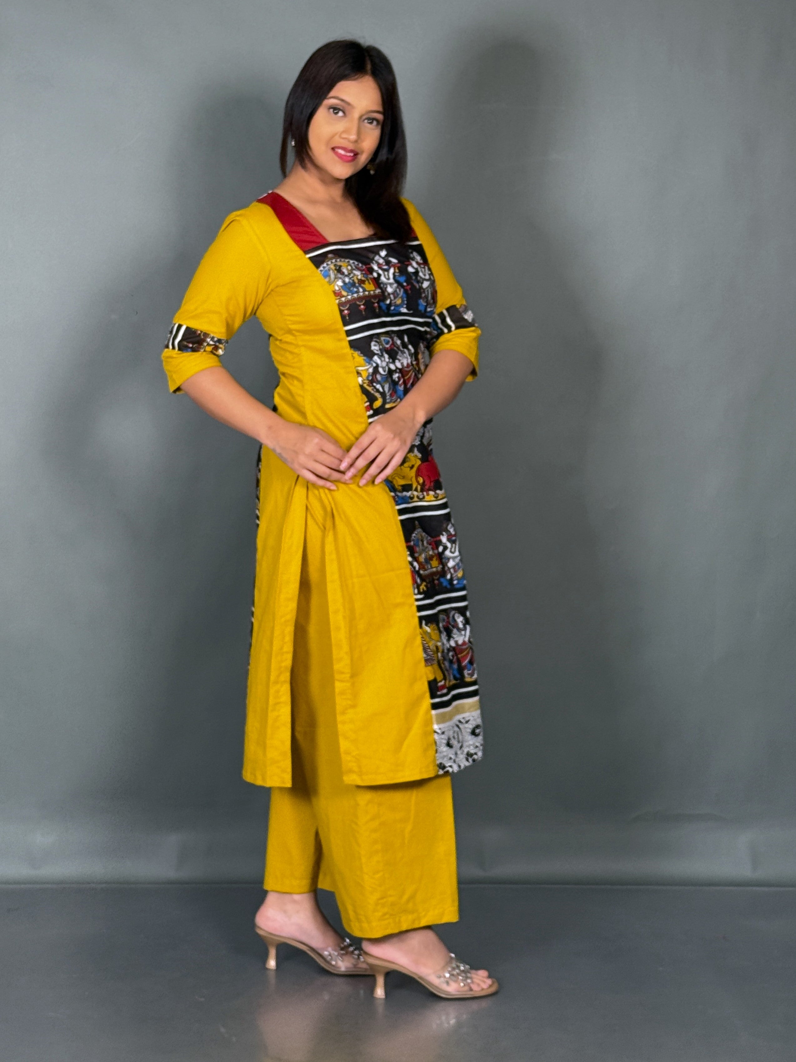 Sunlit Kalamkari Organic Cotton Co-Ord Set