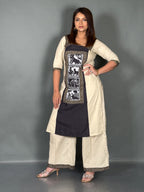 Artistic Linen Co-Ord Set with Canvas Print