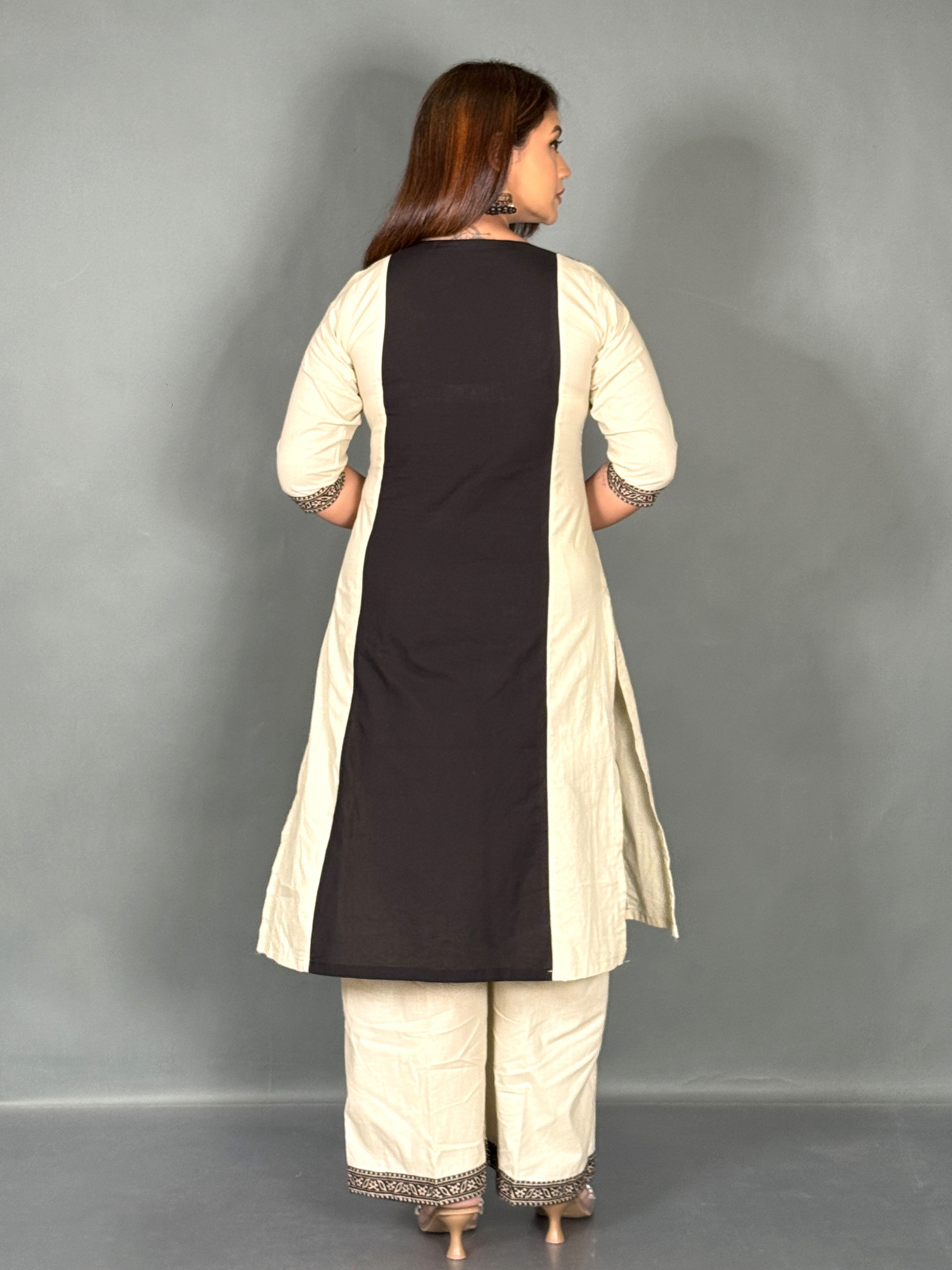 Artistic Linen Co-Ord Set with Canvas Print
