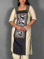 Artistic Linen Co-Ord Set with Canvas Print