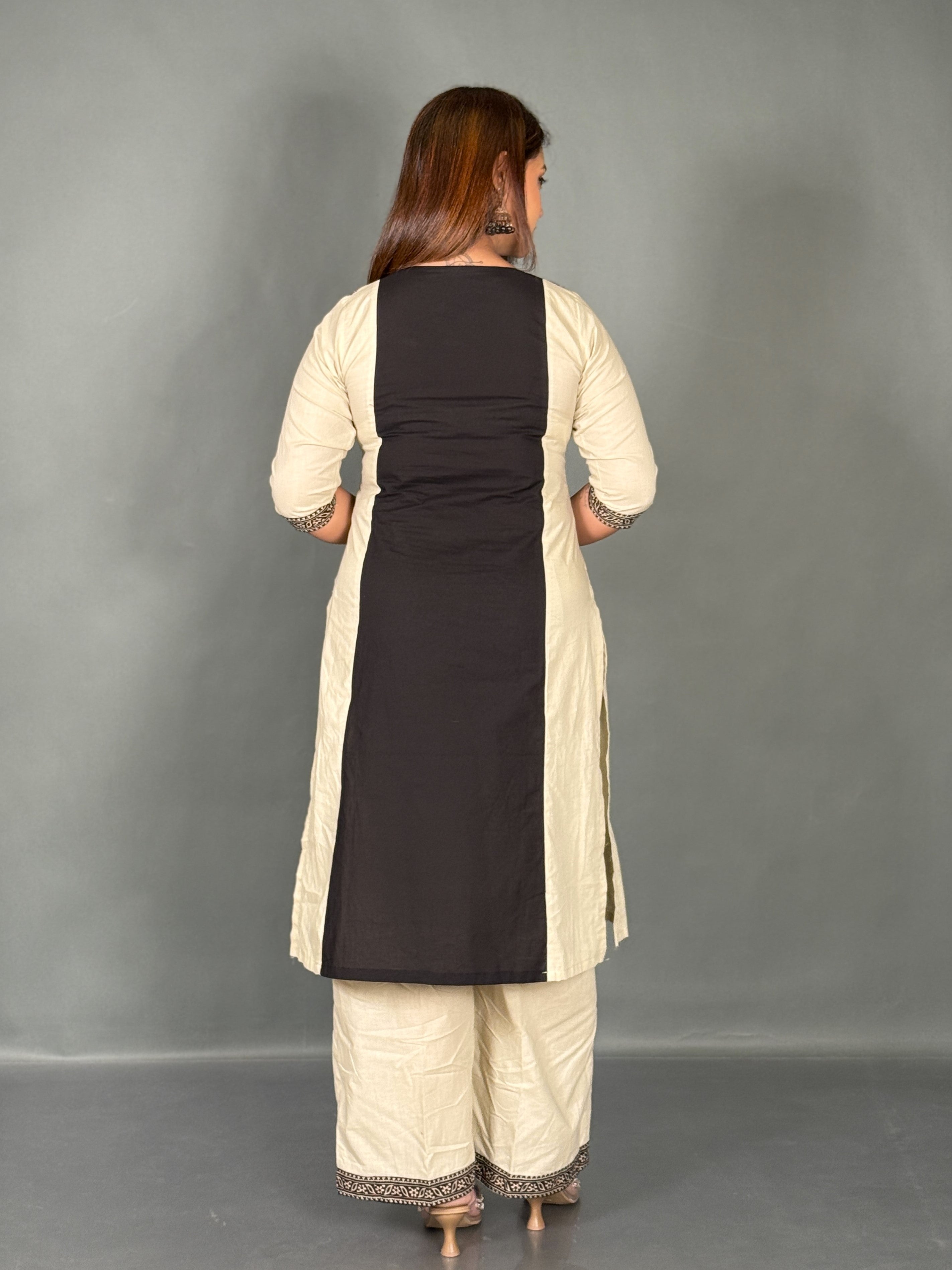 Artistic Linen Co-Ord Set with Canvas Print