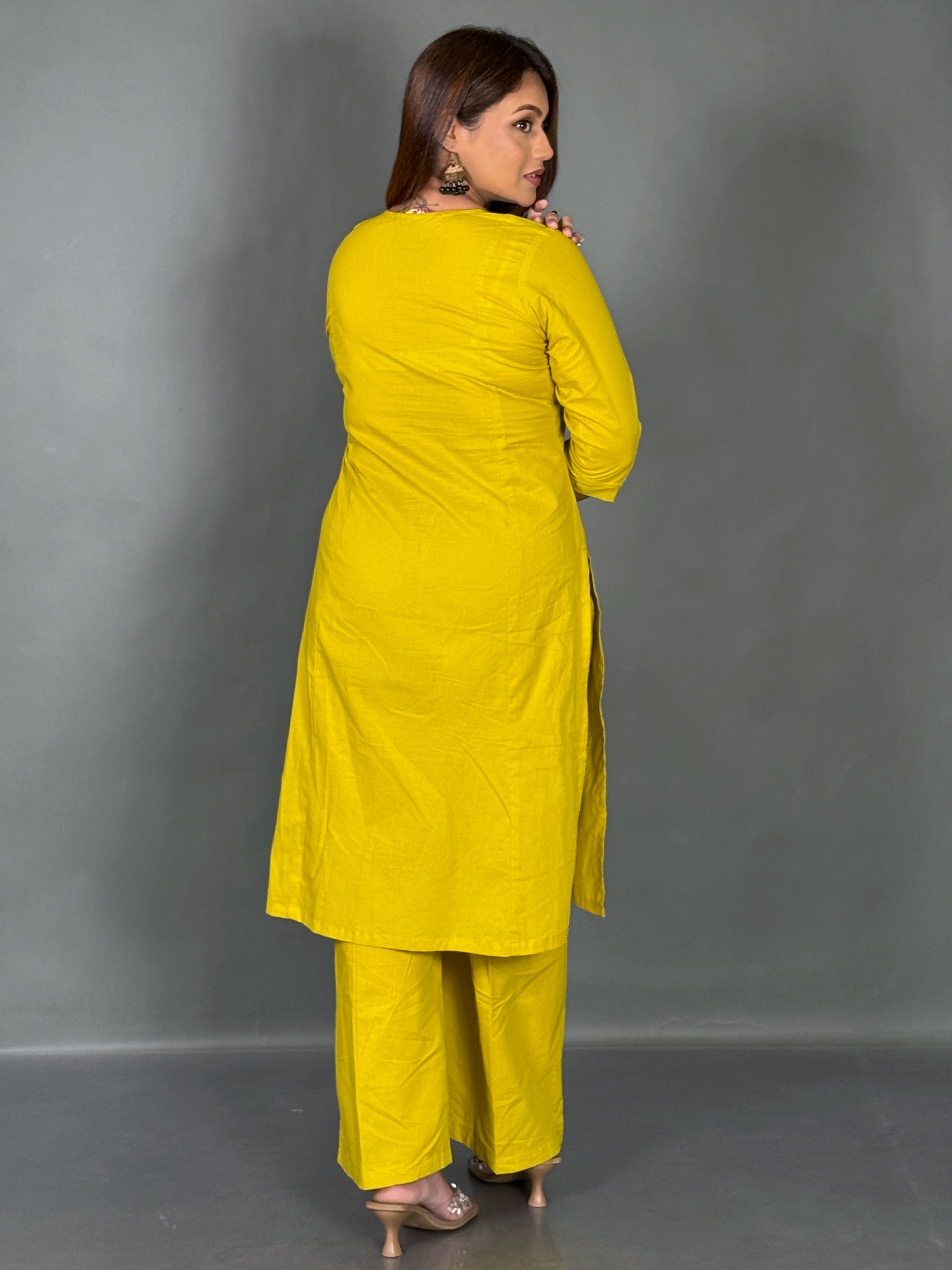 Lemon Bloom  Cotton Co-ord Set