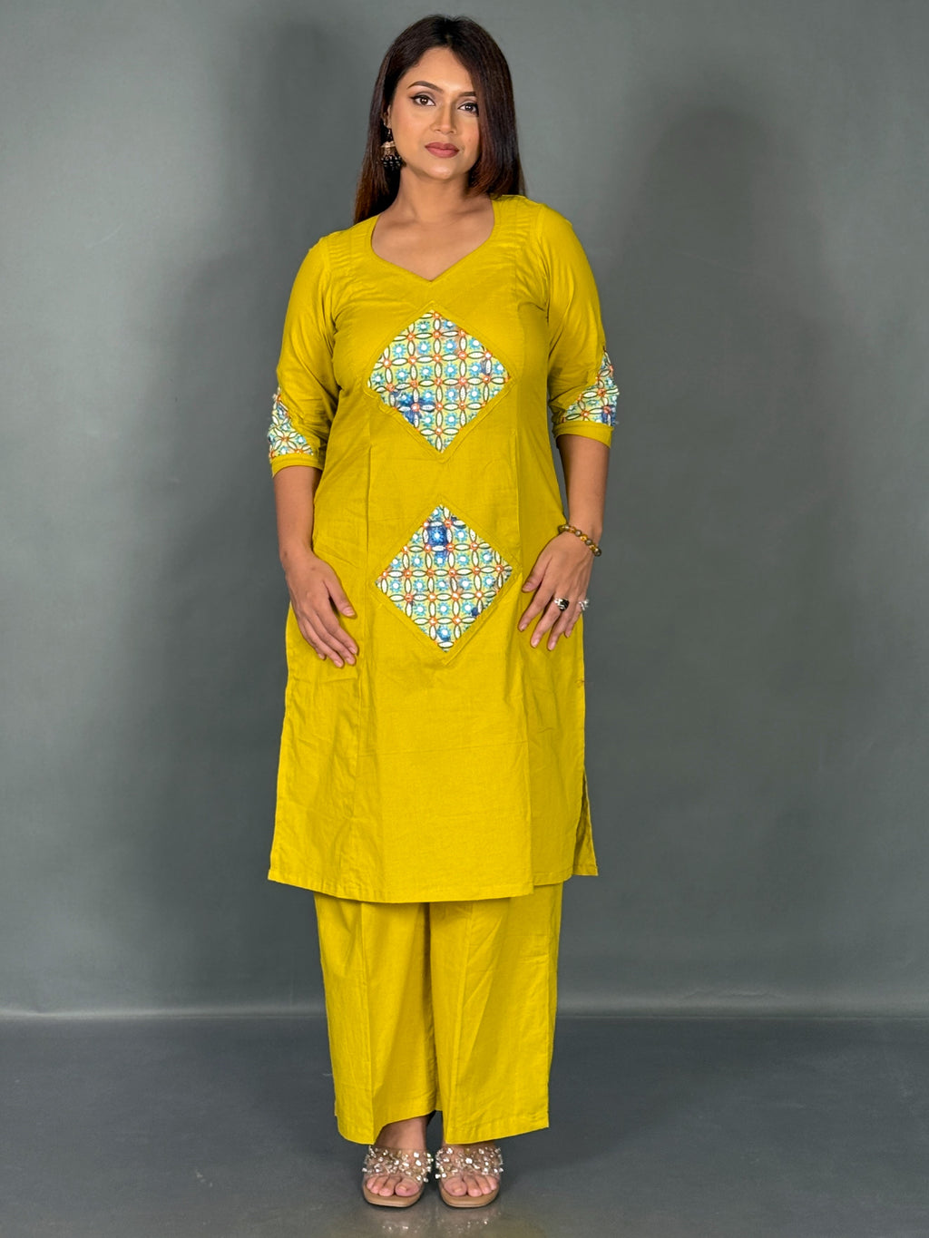 Lemon Bloom  Cotton Co-ord Set